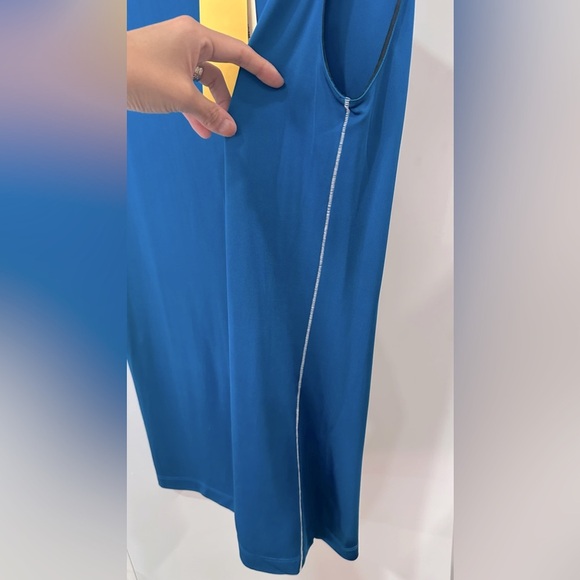 NWT Marni Fluid Jersey Sleeveless Top or Dress Blue 42 - Picture 12 of 14